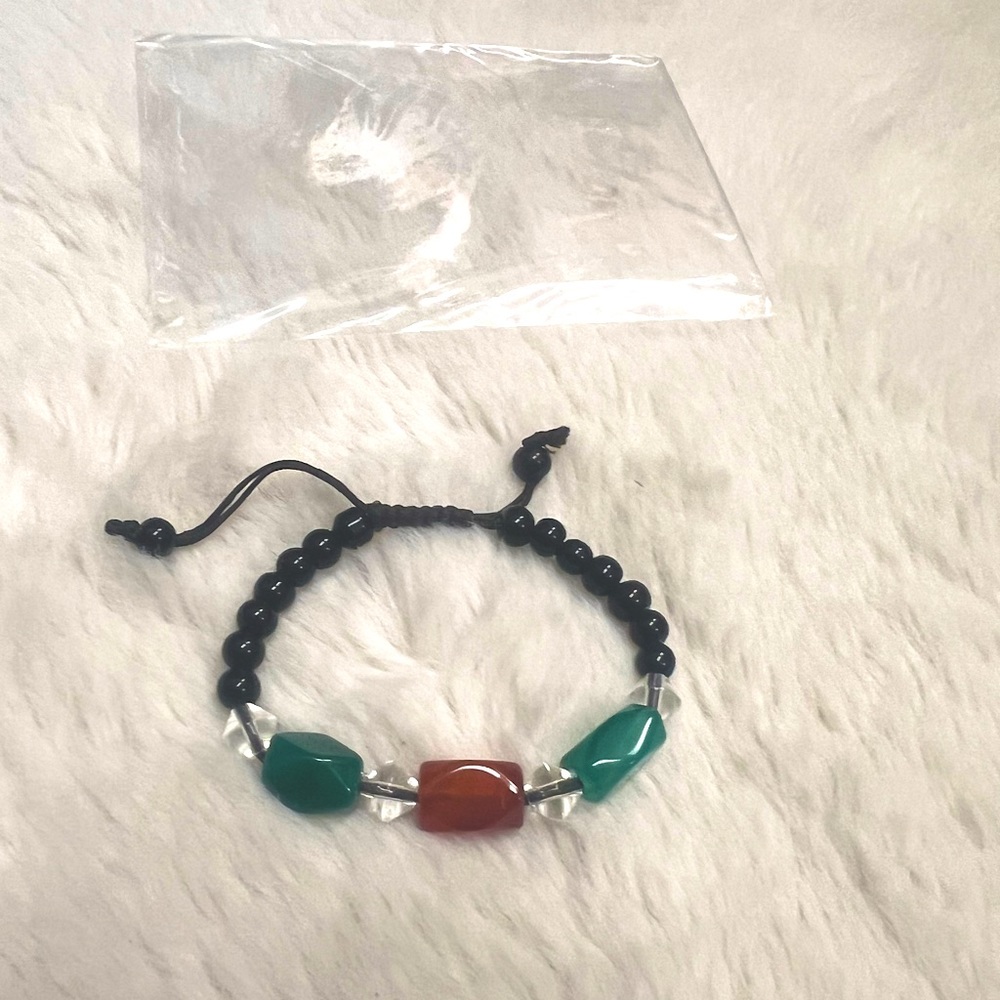 Bundle sale 3 for $9 New women stone bracelet adjustable draw string One size